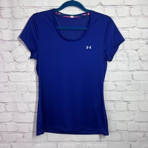 🔥2/$10 🏃‍♀️|•UNDER ARMOUR•| Purple Running Athletic Top Size M
